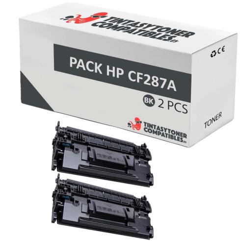 Compatível Pacote 2x Toner HP CF287A