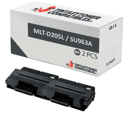 Compatível Pacote 2x Toner MLT-D205L Preto