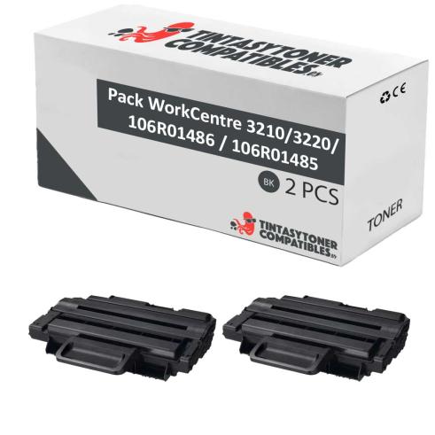 Compatível Pack 2x Xerox 3210 / 3220 Preto
