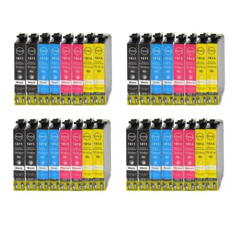 Pacote compatível 32 x EPSON T1811/2/3/4