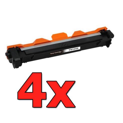 Pacote compatível 4 x BROTHER TN-1050