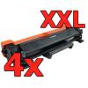 Pacote compatível 4 X Brother TN-2420 XXL
