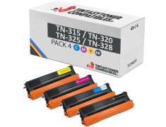 Pacote compatível 4 x BROTHER TN-325 TN-320