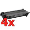 Compatível Pacote 4 x Brother TN 3512