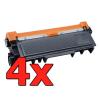 Pacote Compatível 4 x Brother TN2310 2320