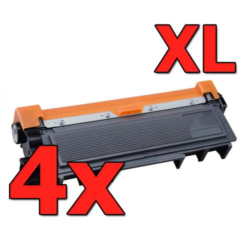 Pacote Compatível 4 x Brother TN2310 2320 XXL