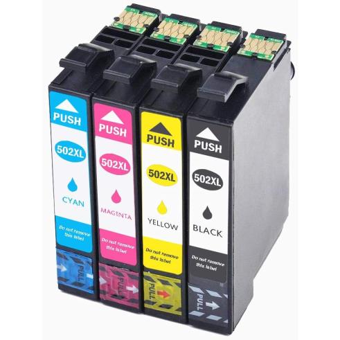 Pacote 4 x EPSON T502XL preto compatível