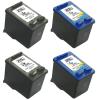 Pacote compatível 4 X HP 21/22 XL