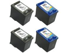 Pacote compatível 4 X HP 21/22 XL