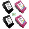 Pacote compatível 4 x HP 301 XL remanufaturado