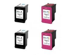 Pacote compatível 4 x HP 302 XL