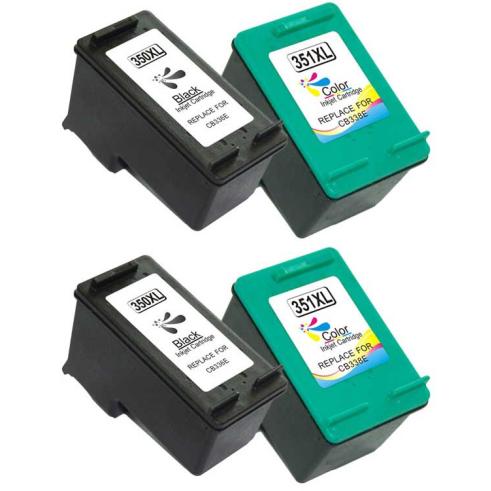 Compatível Pacote 4 X HP 350XL 351XL