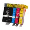 Pacote compatível 4 x HP 934 XL e 935 XL remanufaturado