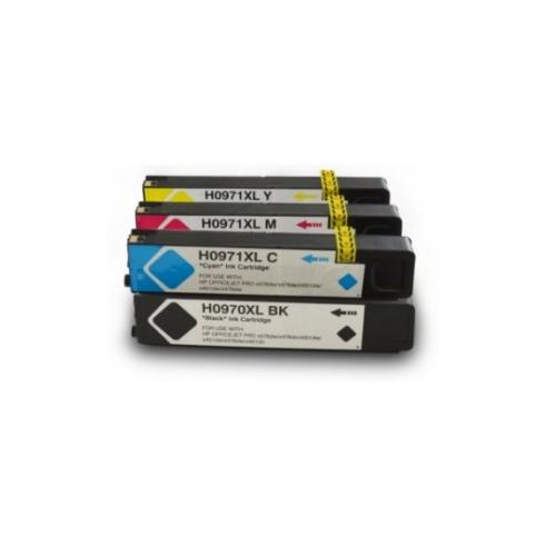 Compatível Pacote 4 x HP 970/971 XL