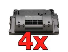 Pacote compatível 4 x HP CC364X Preto