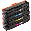 Pacote compatível 4 x HP CC530 / 1 / 2 / 3 A