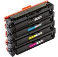 Pacote compatível 4 x HP CC530 / 1 / 2 / 3 A