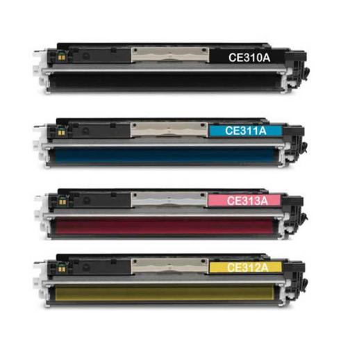 Pacote compatível 4 x HP CE310 / 1/2 / 3A OU 126