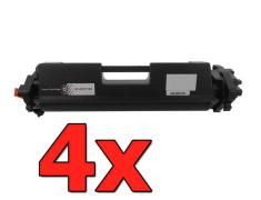 Pacote compatível 4 x HP CF217A Premium Chip