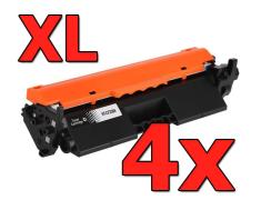 Pacote compatível 4 X HP CF230A XL Premium Chip (6.000 PÁGINAS)