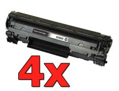 Pacote compatível 4 x HP CF283X Premium