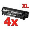 Pacote compatível 4 x HP Q2612X