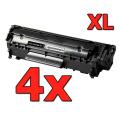 Pacote compatível 4 x HP Q2612X