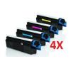 Pacote compatível 4 x OKI C3100 / 3200/5100/5200 / 5300/5400/5510/5540