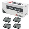 Compatível Pacote 4x Brother TN-3520