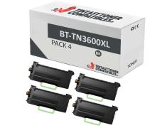 Compatível Pacote 4x Brother TN3600XL