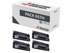 Compatível Pack 4x Canon 057H Preto