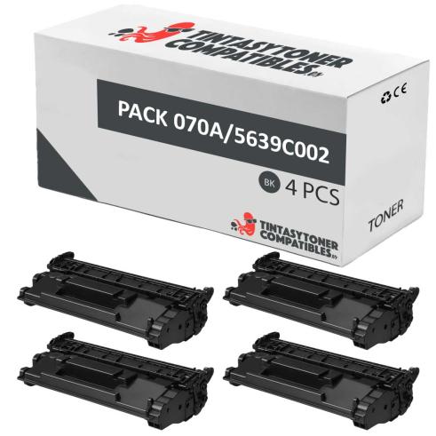 Compatível Pack 4x Canon 070A Preto