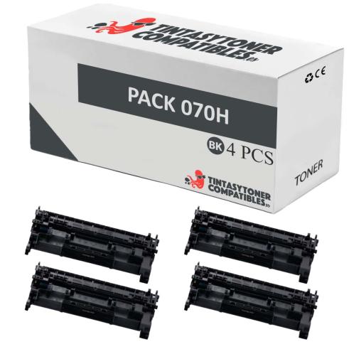 Compatível PACK 4X Canon 070H Preto