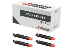 Compatível Pack 4x Canon C-EXV33 Preto