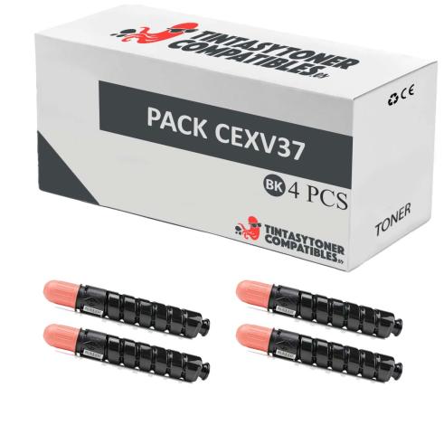 Compatível Pack 4x Canon C-EXV37