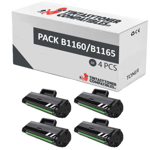 Compatível Pack 4x DELL B1160 / B1165