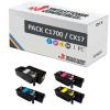 Compatível PACK 4x Epson C1700 CX17