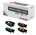 Compatível PACK 4x Epson C1700 CX17