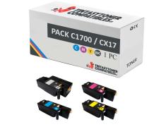 Compatível PACK 4x Epson C1700 CX17