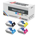 Compatible Pack 4x Epson SJIC22P Pigmentados