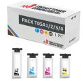 Compatível Pack 4x Epson T05A1/2/3/4 Tinta Pigmentada