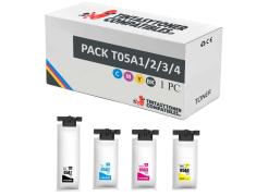 Compatível Pack 4x Epson T05A1/2/3/4 Tinta Pigmentada
