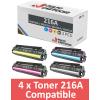 Compatível Pacote 4x HP 216A / HP W2410/1/2/3A