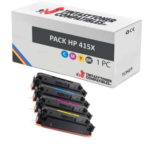 Compatível Pacote 4x HP 415X/HP W2030/1/2/3X (com chips)