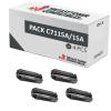Pacote compatível 4x HP C7115A Preto