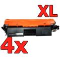 Compatível Pacote 4X HP CF217A XXL Premium (Alta Capacidade)