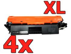 Compatível Pacote 4X HP CF217A XXL Premium (Alta Capacidade)