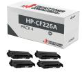 Compatível Pacote 4x HP CF226A Preto Premium