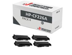 Compatível Pacote 4x HP CF226A Preto Premium