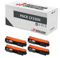 Compatível Pacote 4x HP CF230X Premium Chip